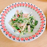 簡単に1品！水菜とベーコンの醤油炒め